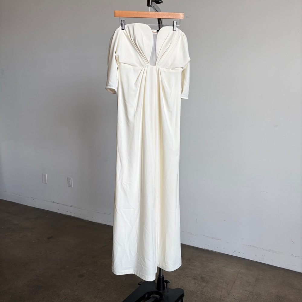 $448 NWT BCBGMaxAzria Drape Detail Jumpsuit in Jasmine Sz 2